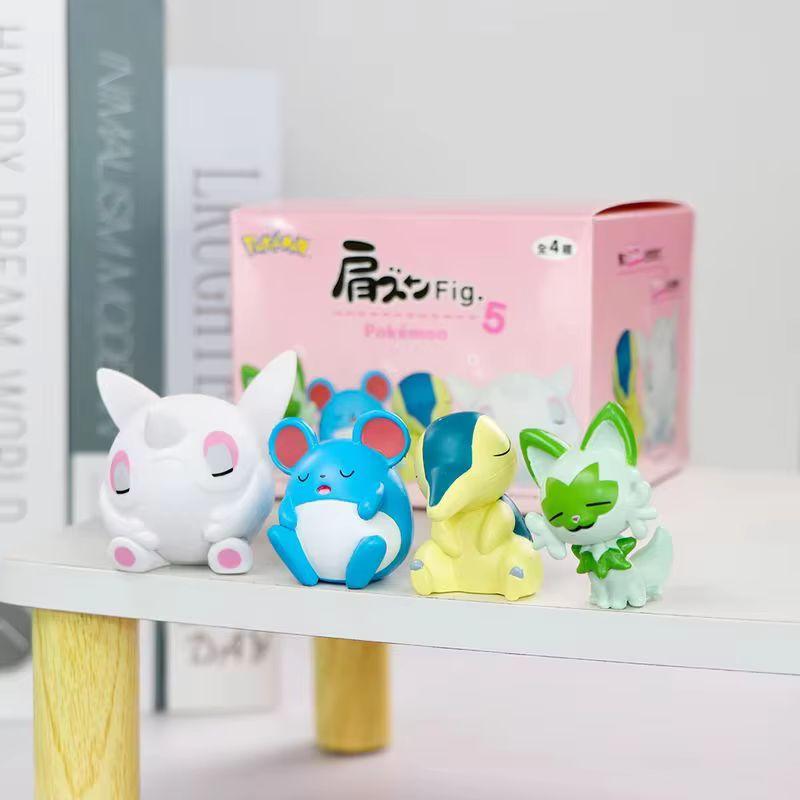 In Stock Full Series Anime Figures Toy Set Shoulder On Shoulder  Kawaii Pvc Action Figure Desktop Decor Surprise Gifts