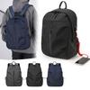 Large-Capacity Student School Bag Casual Solid Color Backpack Material Oxford Men New Backpack Multi-Functional Simple Bag