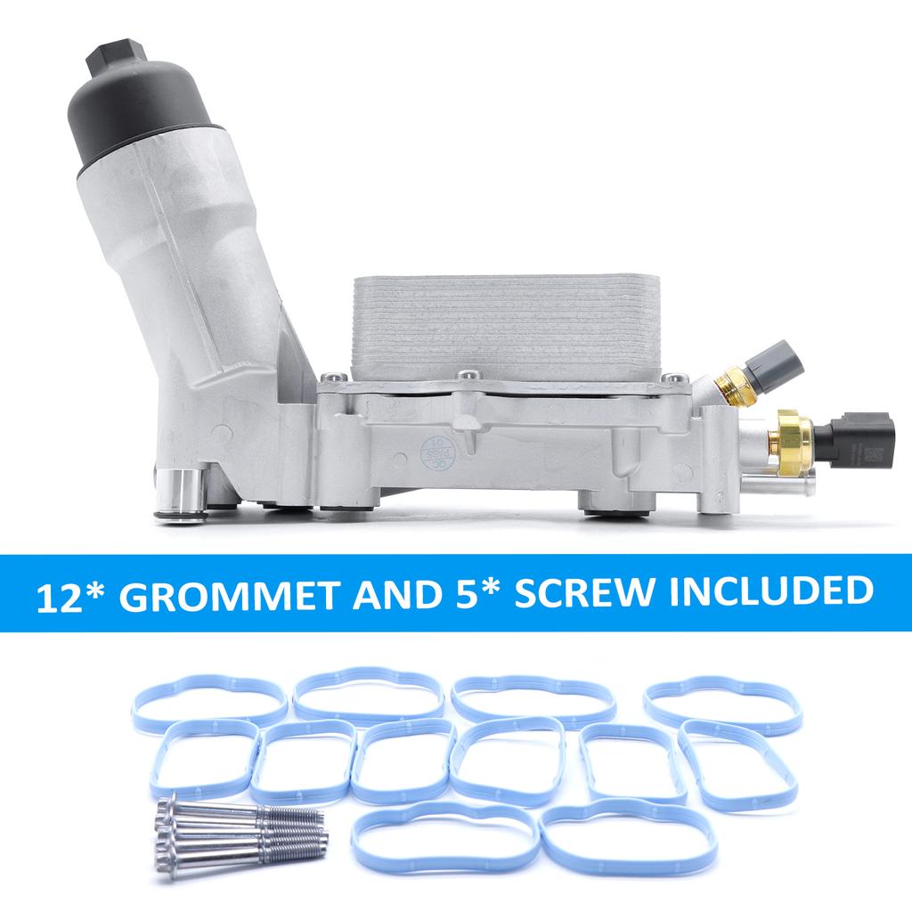 926959 3.6L Upgraded Aluminum Engine Oil Cooler Filter Housing Adapter Kit Replacement for Dodge
