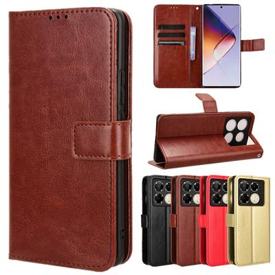 Wallet Card Slot Kickstand  Flip Case for Infinix Note 40 Pro 5G Pro+ Note 30 30i VIP Note 12 G96 Protective Shockproof Holder Business Cover