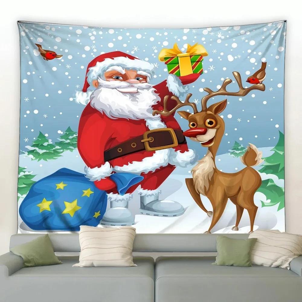 Christmas Luxury Tapestry Bedroom Living Room Home Christmas Decoration