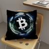 Luxury Bitcoins Pillow Cover for Bedroom Room and Living Room Sofa Decorative Cushion Cover