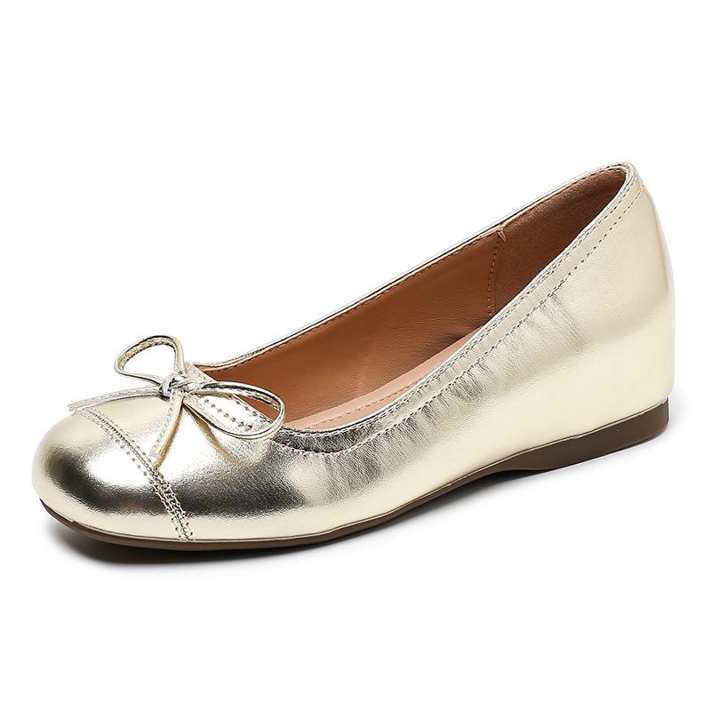 

Весна и Осень Новые Мэри Джейн Однотонные На плоской подошве Темперамент Универсальные Балетки Женская обувь 34