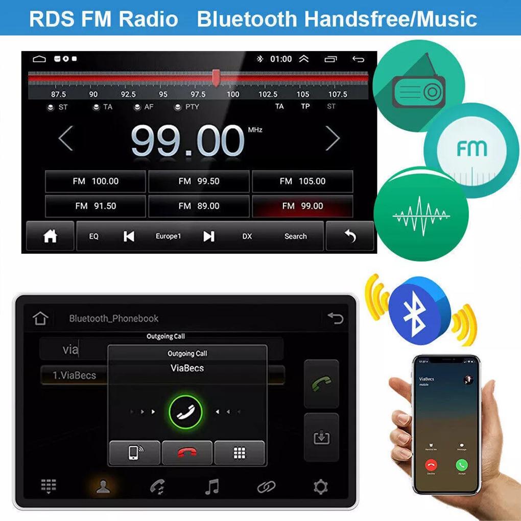 Black 0 F150 Android Car Stereo Radio Navi BT Control Entertainment Online Navi Android Auto