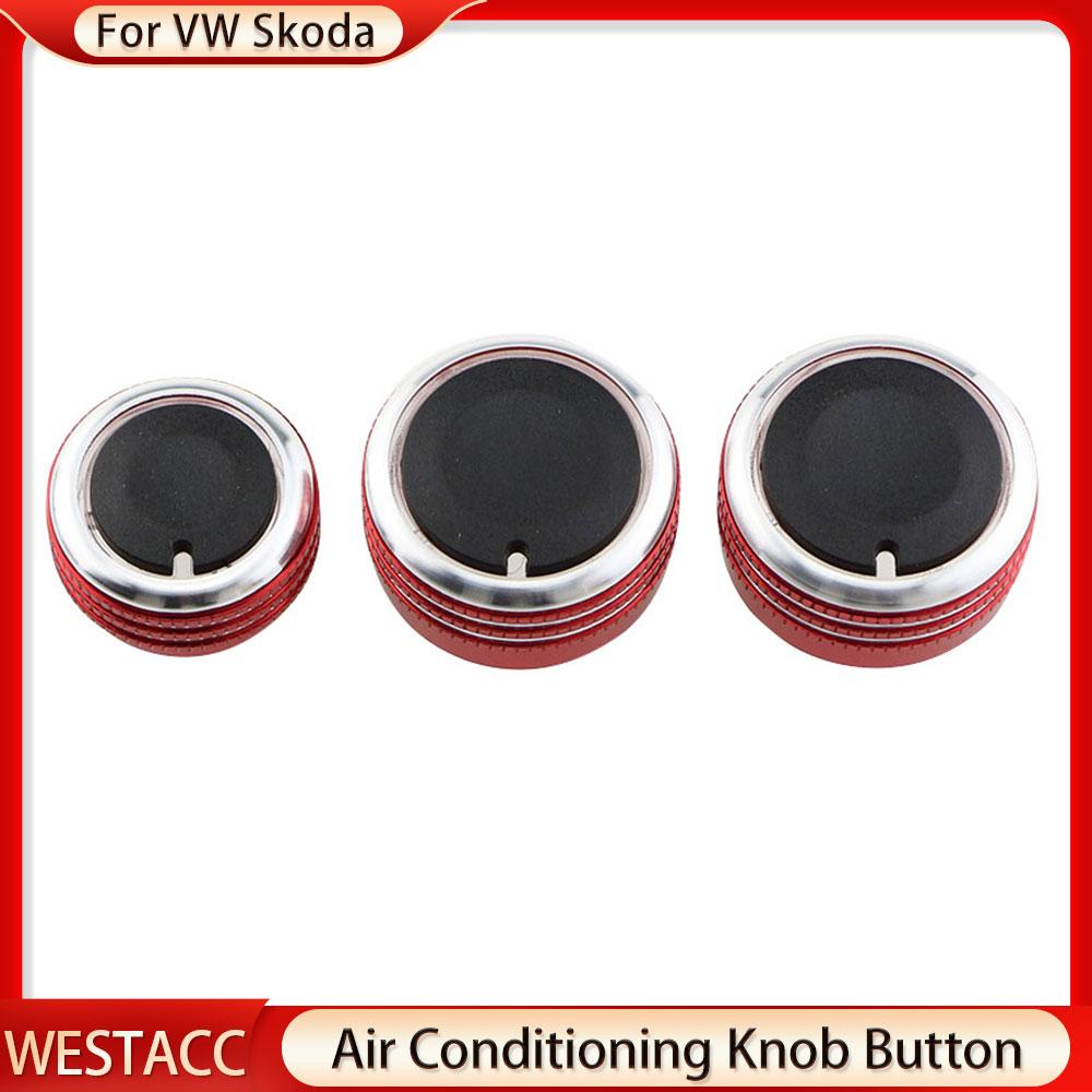 Car Air Condition Knob AC Button for Volkswagen VW Golf 5 MK5 Jetta Tiguan Touran Passta B6 B7 3C for Skoda Octavia