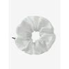 Leather Scrunchie - White