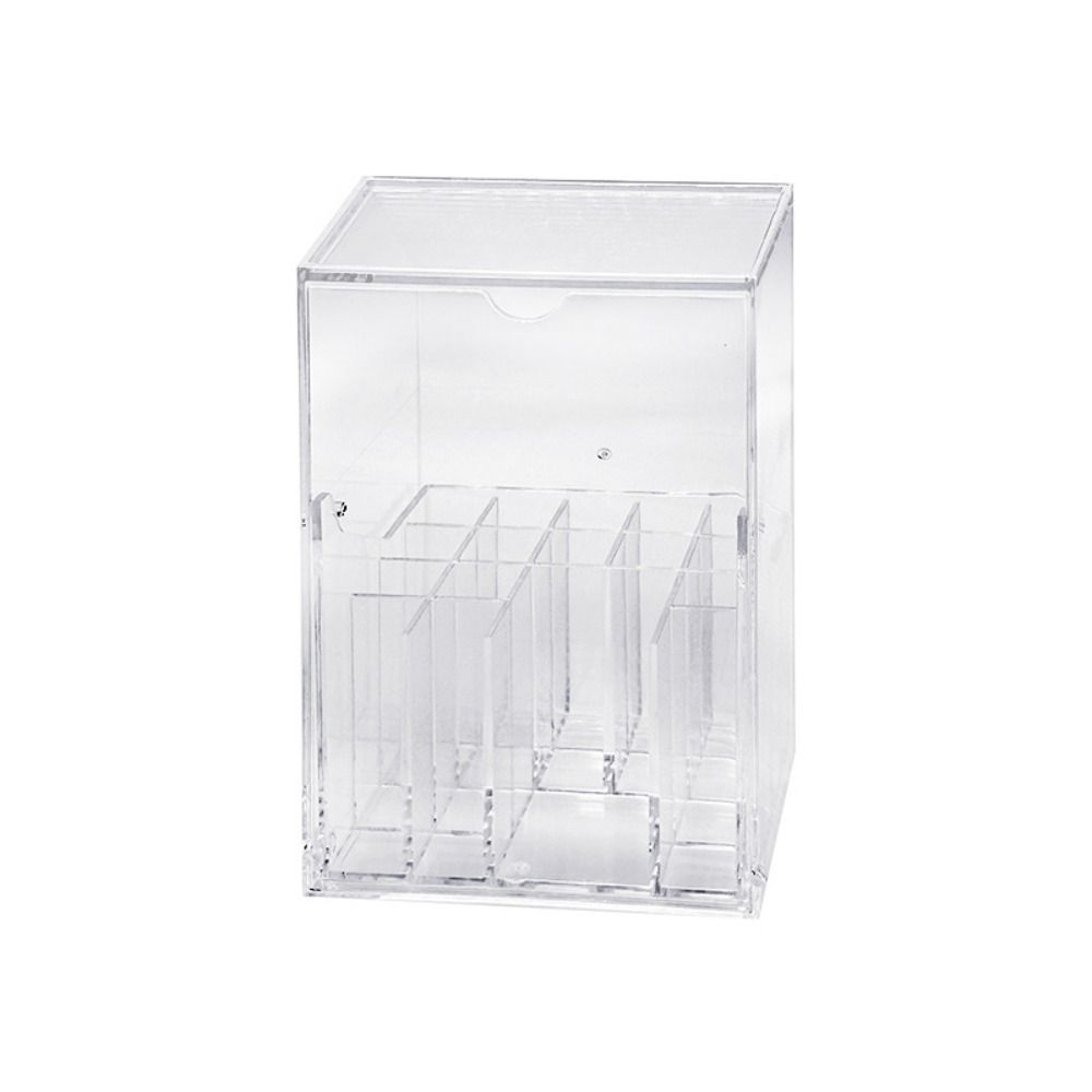 

Large Capacity Makeup Brush Holder with Lid Desk Makeup Tool Container Dressing Table