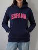 España Letter Classics Printed Hoodie Women Comfortable Loose Sweatshirt Fleece Warm Soft Pullover Casual Pocket Womans Clothes