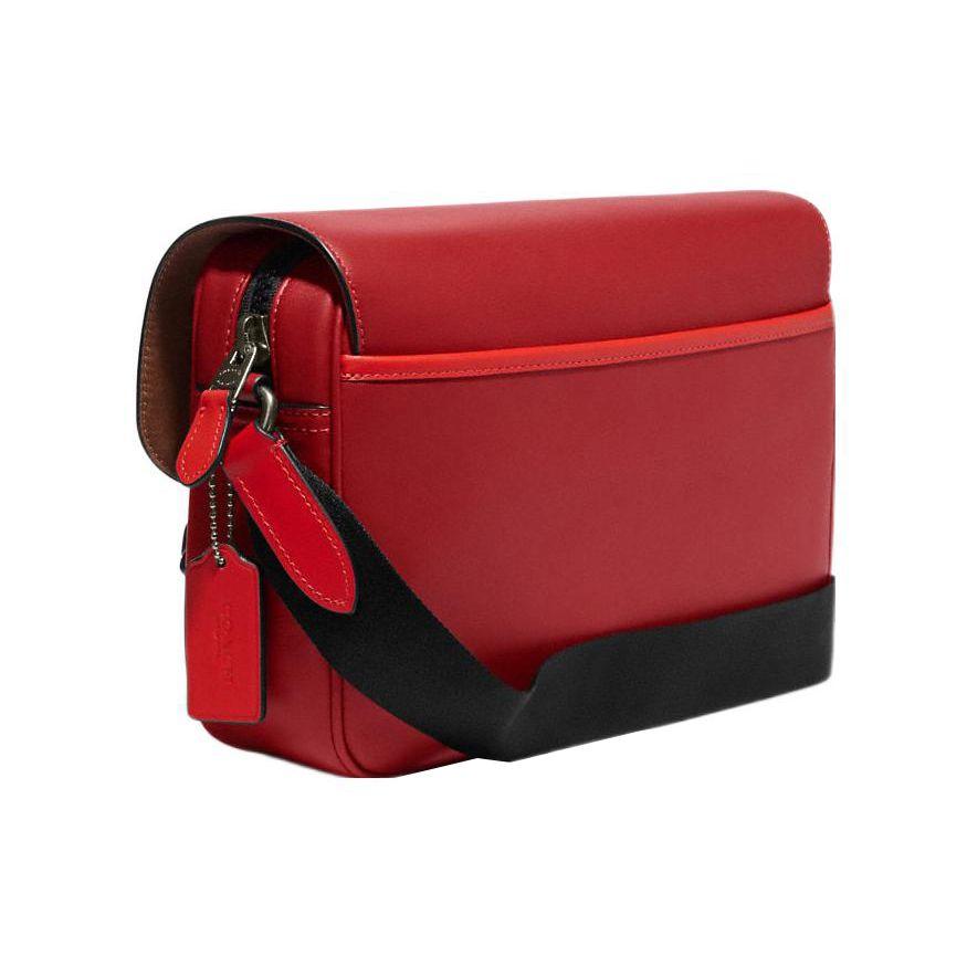 Coach Track 27 Color Block Classic Monogram Zipper Buckle Closure Coated Canvas And Leather Crossbody Bag Large Men crossbody bag CE873-QBV1U
