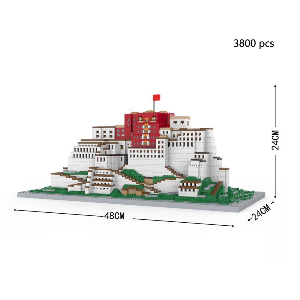 KNEW BUILT Potala Palace 3D Plastic Model Construction Building Blocks for Adults Available In 3 Sizes for Varied Skill Levels