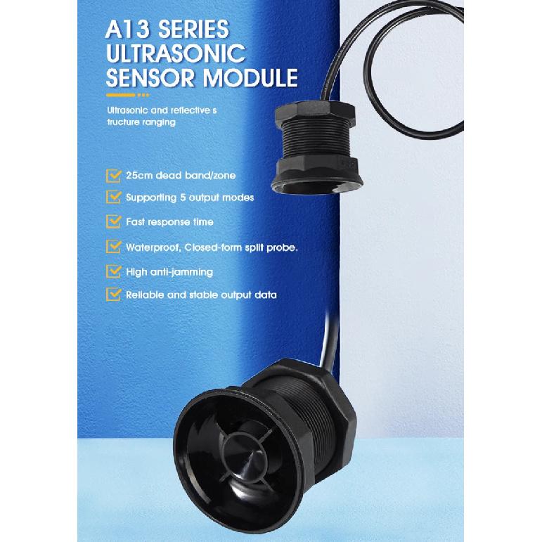 A13 Bin Fill Level Low Consumption Waste Level Sensor Small Beam Angle Support NB-IoT Ultrasonic Sensor