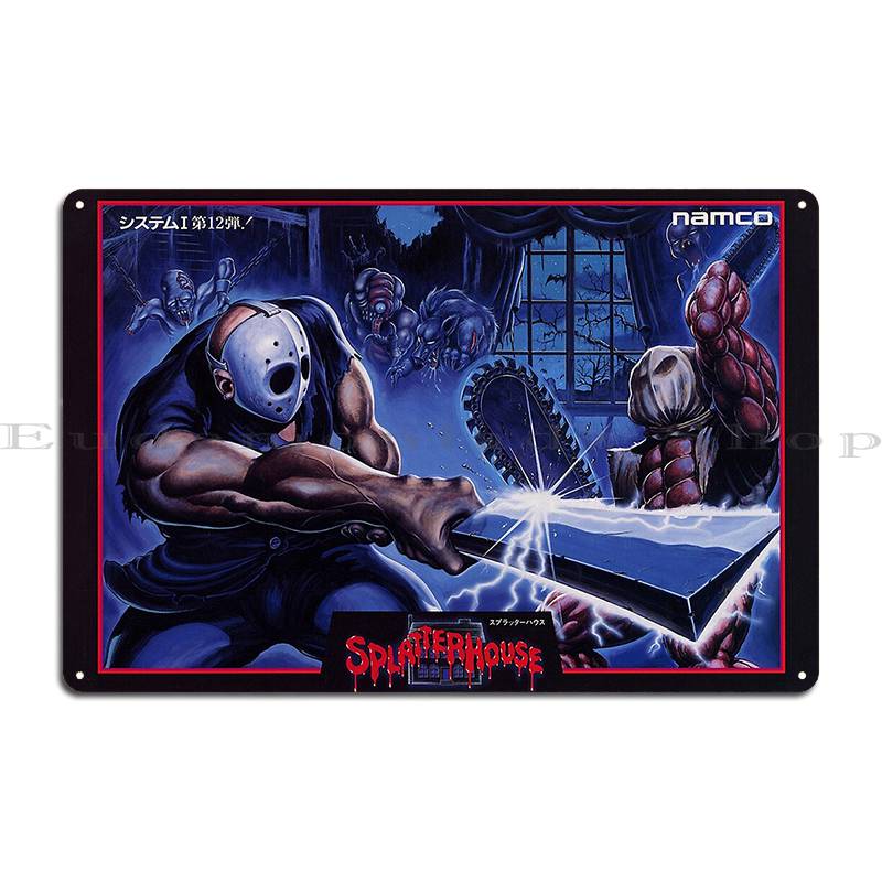 

Splatterhouse Metal Sign Poster Funny Garage Decoration Cinema Bar Customize Tin Sign Poster 20x30cm