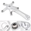 1Pair 170MM Mountain Road Bike Alloy Single Crankset Repair Parts (Black)
