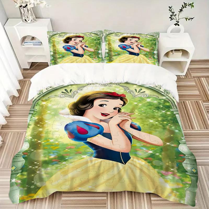 Snow White Garden Print 3Pcs Bedding Setduvet Cover With 2 Bedropillowcase Home Birthday Gift