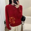 Women Autumn Winter Loose Knitted Sweater Soft Warm Long Sleeve Solid Color Casual Oversized Pullover Daily Streetwear Tops