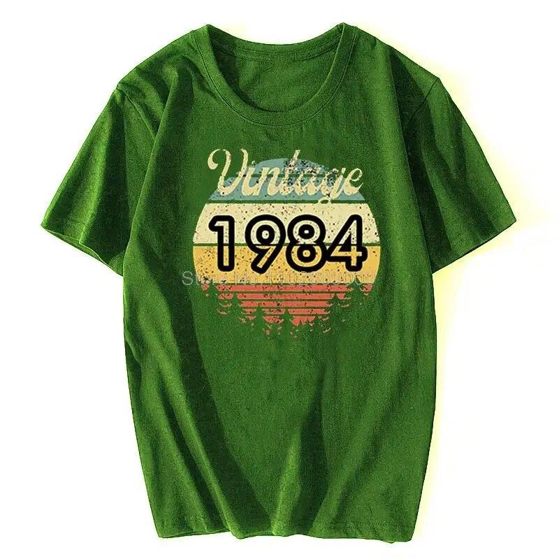 Summer Casual Unisexs T Shirt Kawaii Graphic T Shirt Vintage 1987 1984 2015 2009 1997 Tees Funny Gift Top Unisex Cotton T-shirt