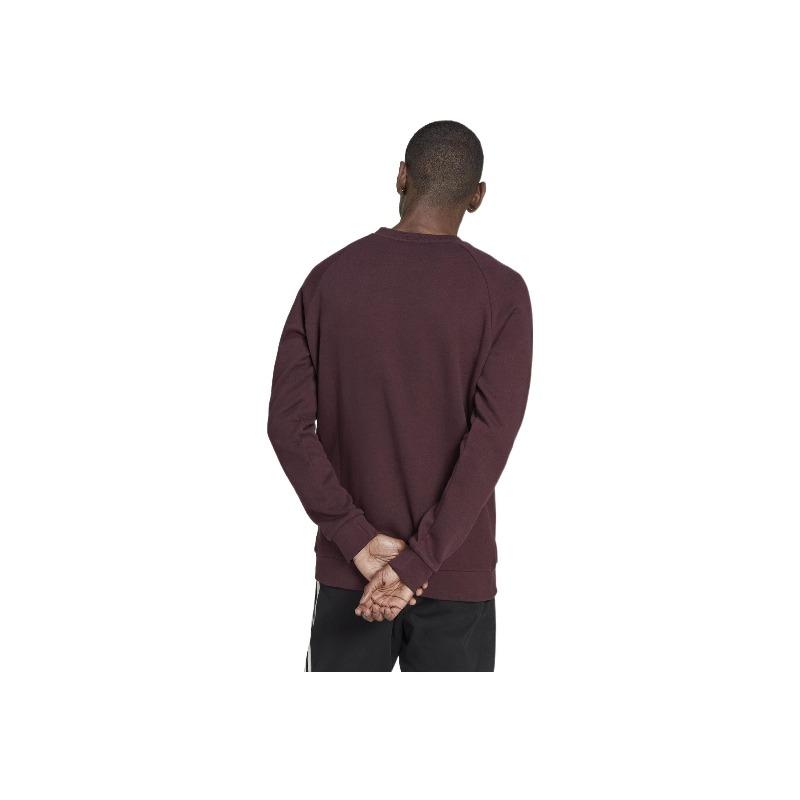 Adidas Originals Logo Print Round Neck Pullover Long Sleeve Sweatshirt Men Sweatshirt Red HK5293