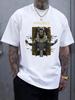 Anubis Egyptian God Graphic T-shirt - Casual Crew Neck Short Sleeve Tee