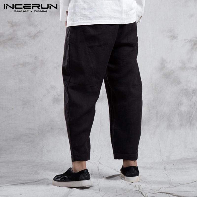INCERUN Vintage Cotone Uomo Elastico Vita Casual Pantaloni Larghi Maschio  Joggers Baggy Harem Pantaloni Pantaloni acquista in modo economico —  spedizione gratuita, recensioni reali con foto — Joom