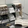 1 stück Acryl Transparent Teebeutel Aufbewahrungsbox Mit Deckel Büro Multifunktionale Aufbewahrungsbox Organizer Kaffeebeutel Fach Box