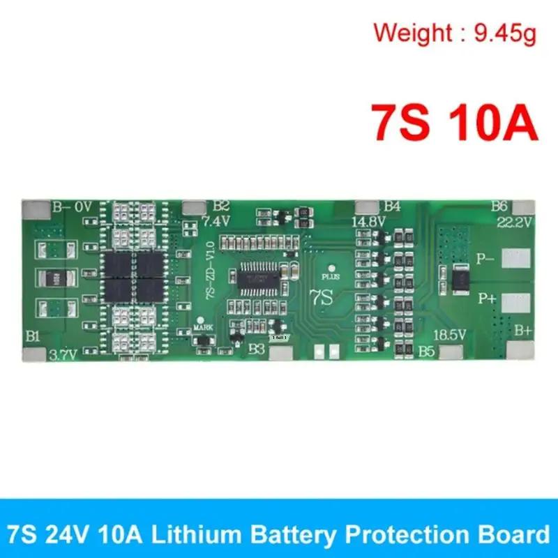 7S 24V BMS 10A 15A 20A 30A Lithium-Batterie-Schutzplatine mit Balancer-Ladefunktion für Li-ion LiPo-Pack, E-Bike, Solarprojekt