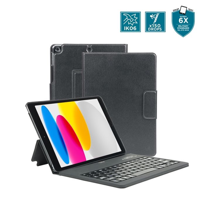 Coque De Protection Pour iPad 11" A16 (11th Gen) & iPad 10.9'' (10th Gen) Avec Clavier Bluetooth® Français AZERTY - MOBILIS