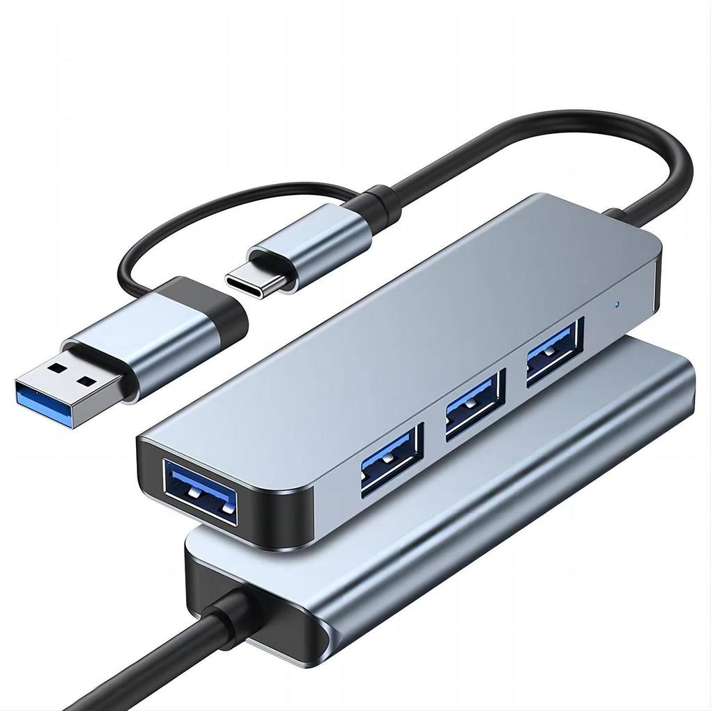 4-in-1 USB C Hub Support USB 3.0 4 Port Adapter for Smart Phone PC Multiport USB Adapter