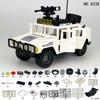 X038 Peacekeeping Pioneer Off-Road Vehicle Boys Assemble Small Particles Building Block Toys Children'S Gifts