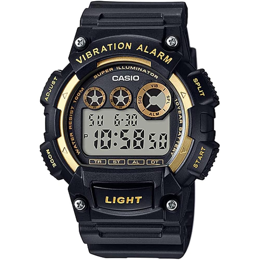 Casio Vibration Alarm Digital CASIO Watch W-735H-1A2 Kids Elementary School Middle School Kids Me...
