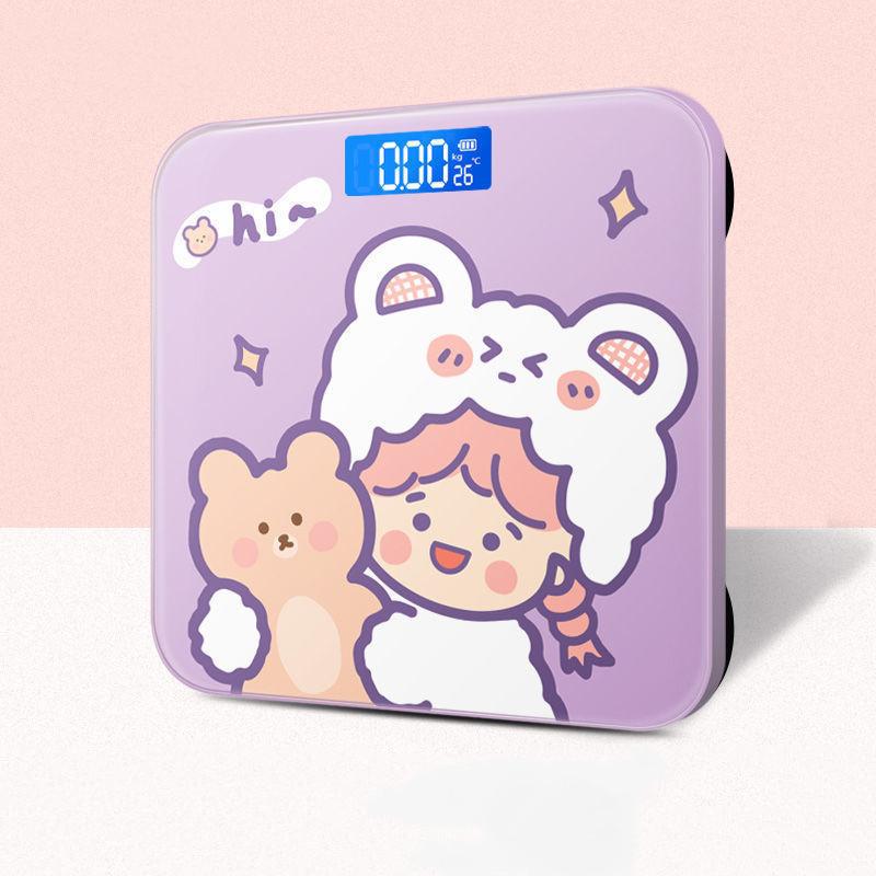 Cartoon Bathroom Scales Precise Electronic Weight Scales Bascula Lcd Display Digital Scale Body Weight Smart Balance Floor Scale