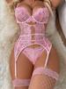 Lace Sexy Lingerie Transparent Hot Porno Lace Erotic Underwear Sexy Bra Set And Garter Lingerie Sexy Hot Erotic Sleepwear