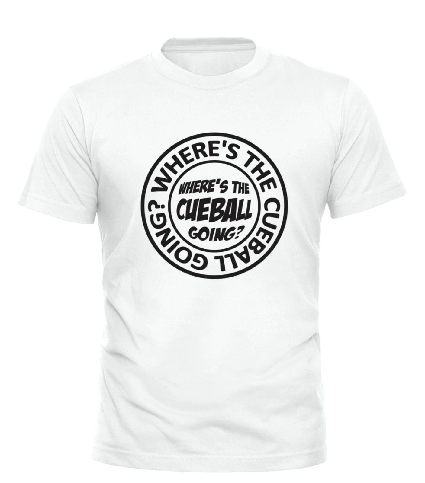 

Snooker Where s The Cue Ball Going Slogan Circular Logo Version T-Shirt Unisex XL