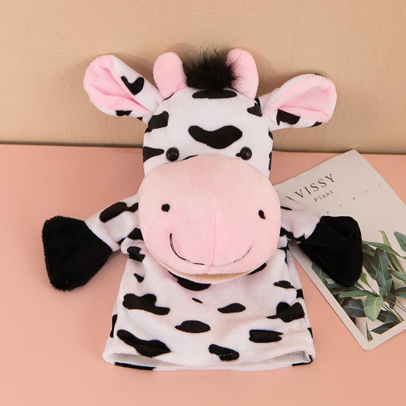 Interactive Animal Hand Puppet for Storytelling - Plush Toy with Movable Mouth