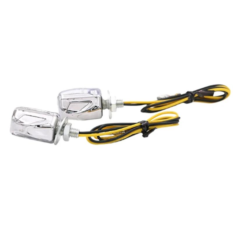 Mini Motorcycle Turn Signal Lights 12V 6LED Blinker Indicator Lamp For Honda For Yamaha For Kawasaki 6mm Motorcycle Turn Signal