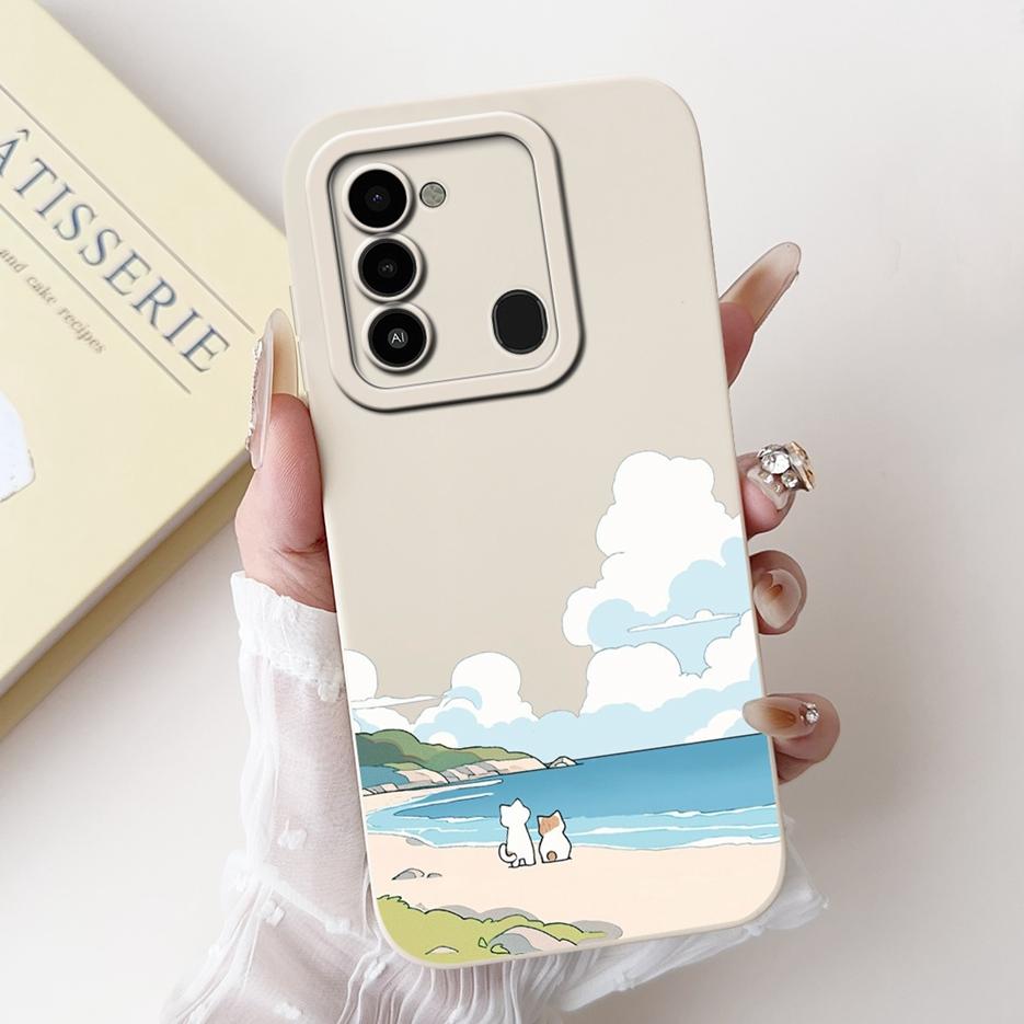 For Tecno Spark 8C Case KG5k KG5j KG5n Luxury Candy Painted Cover Soft TPU Shell For Tecno Spark Go 2022 KG5 Spark8C Phone Cases