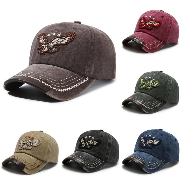 Eagle Baseball Embroidery Cap Versatile Sun Hat Shade Cap Outdoor Breathable