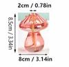 Modern Colorful Mushroom Glass Vase - Exquisite Art Ornament for Living Room, Small Hydroponic Container