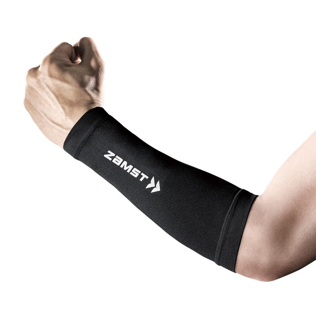 Zamst Compression Arm Short Arm Fits Both Size M Worn by Volleyball Player Yu Covers, Sleeves, Arms, Black, (Model Nishida)