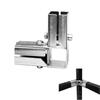 Stainless Steel Square Tube Connector Replacement Connection Fastener Fixed Joint 3 Way Elbow Pipe Fitting Easily Install