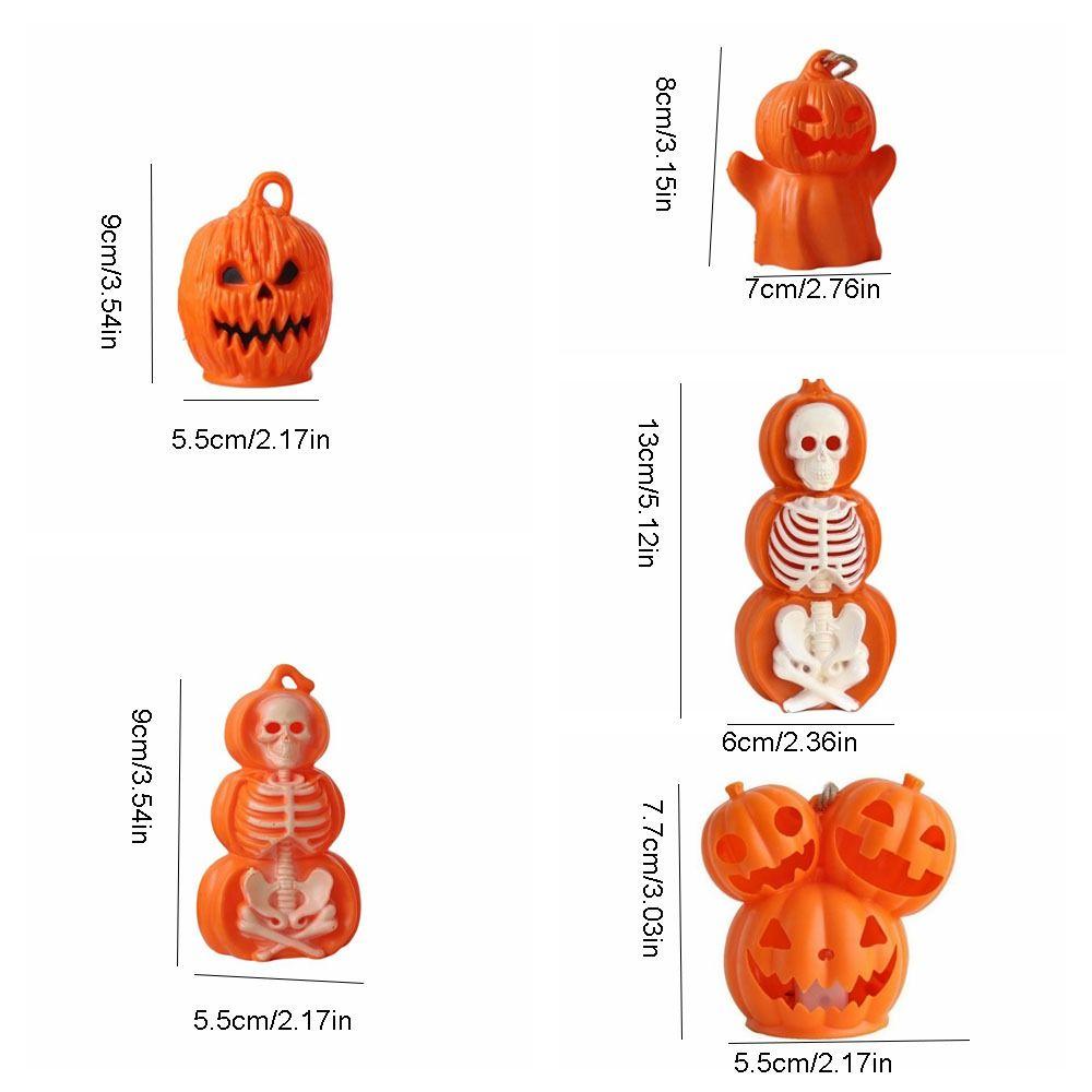 Skeleton Halloween LED Decor LED Glowing Glowing Statue Pumpkin Nightlight  Living Room Shelf