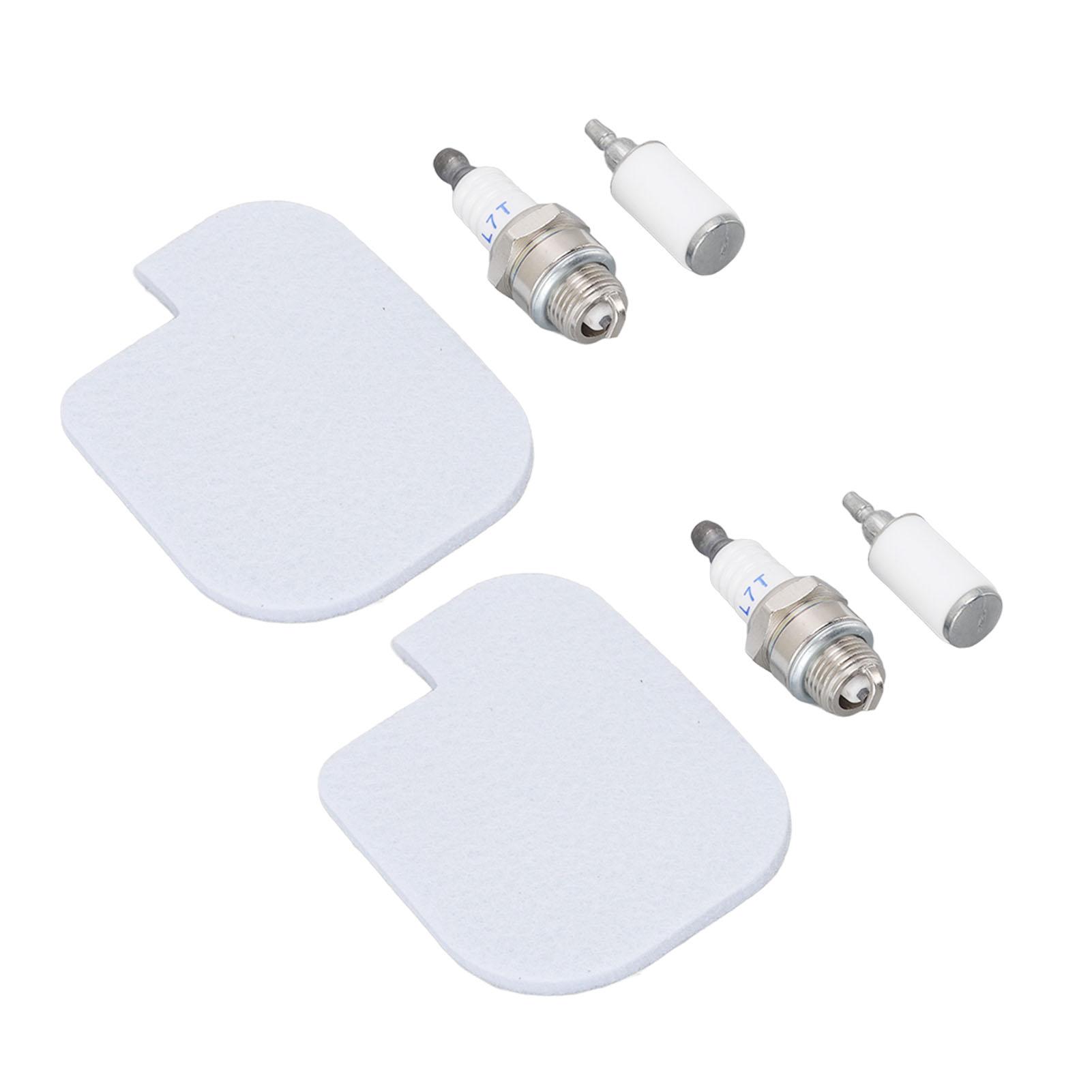 

2 комплекта для обслуживания бензопилы, воздушный топливный фильтр, свеча зажигания для McCULLOCH CS360T CS400T CS420T