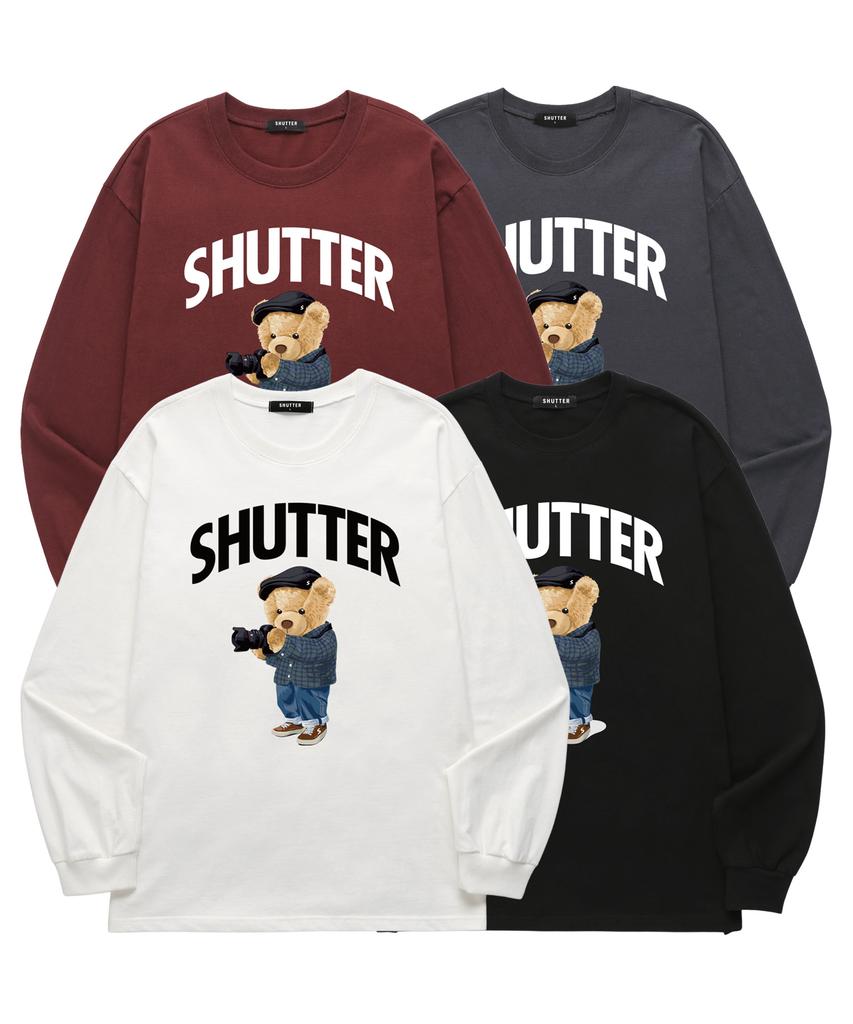 SHIRTER Camera Bear Long Sleeve (Sls037) Black