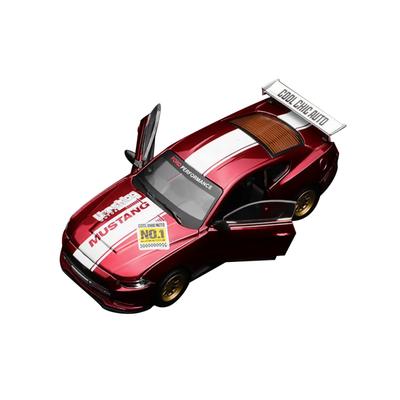Legierung Diecast Spielzeugauto Bausatz Modellauto Kinderspielzeugauto Geschenk für Ford Mustang GT2018 Sportwagen 1/42