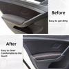NUR 4-türige Leder-Türarmlehnenabdeckung für VW Golf 4 MK4 Bora Jetta 1999-2005 Auto-Türarmlehnenverkleidung Hautabdeckung Zubehör