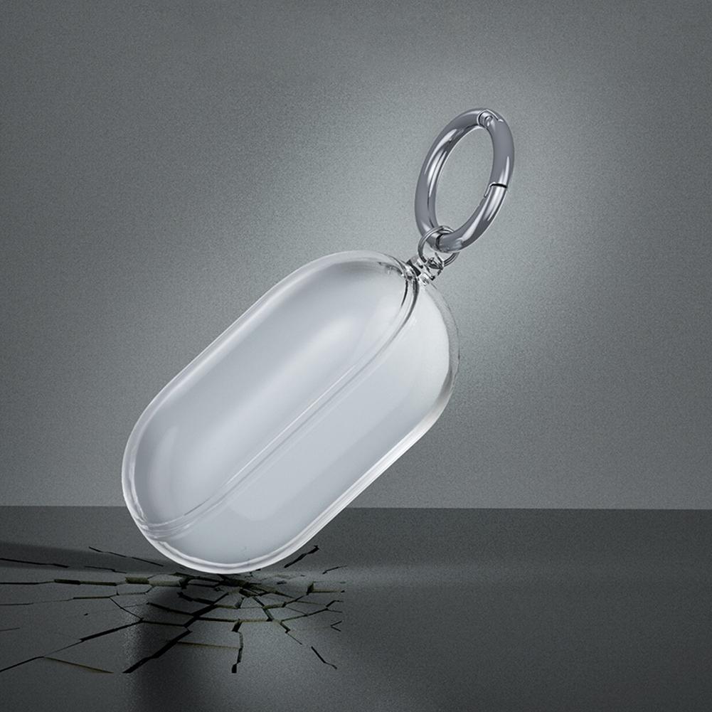 Protective Case Shockproof Earbuds Case Cover Transparent Cover with Keyring for Beats Solo Buds Wireless Earbuds
