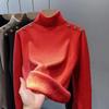 2024 Women's High-Quality Velvet Fleece High-Neck Slim-Fit Base Layer Sweater for Autumn/Winter
