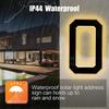 IP44 Waterproof Solar House Numbers 6.7 Inch Size Lighted House Numbers  Outdoor Use