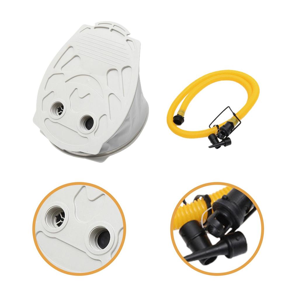 Foot Pump Air Mattress Easy Inflate Deflate Inflator Kayak Air Pump High Volume