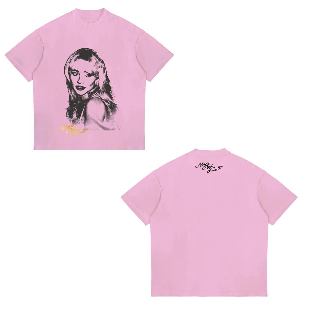 Sabrina Carpenter Concert Printed TShirt Fashion Y2k Shortsleeved Street Casual Loose Tops Vintage Hip Pop Clothing Unisex