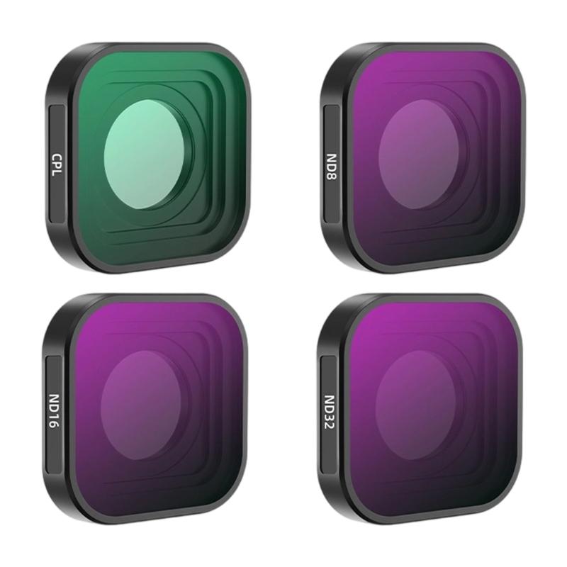 4 Piece/1Pc Filter For 13 12 11 10 Action Camera Multicoated Neutral Density Polarizer Lens Accessories